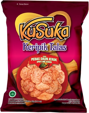 Keripik Tales rasa Pedas Daun Jeruk