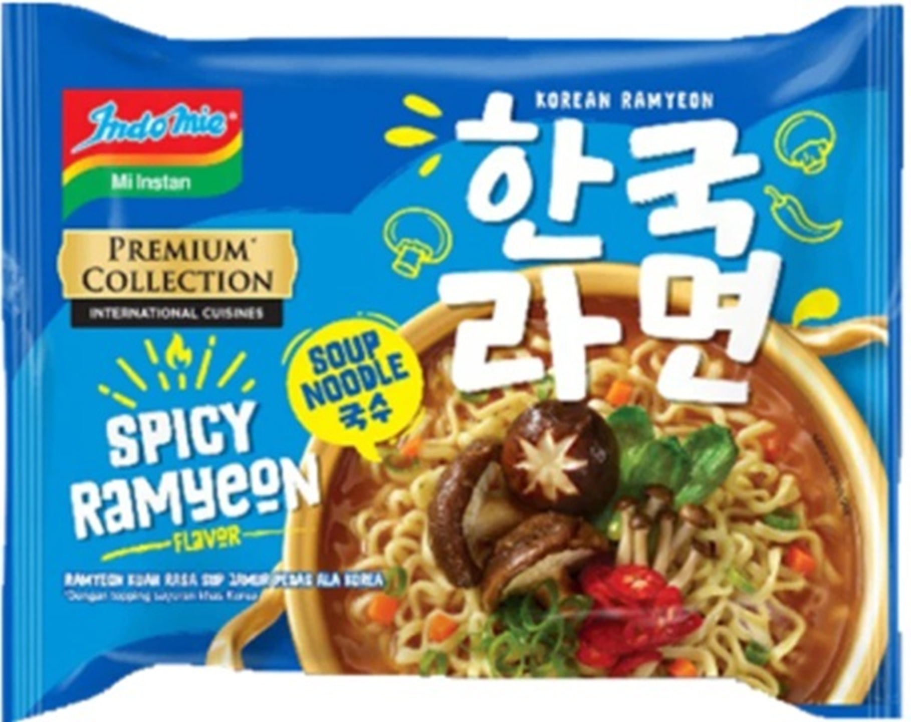 Ramyeon Kuah rasa Sup Jamur Pedas ala Korea Ramyeon Kuah rasa Sup Jamur Pedas ala Korea