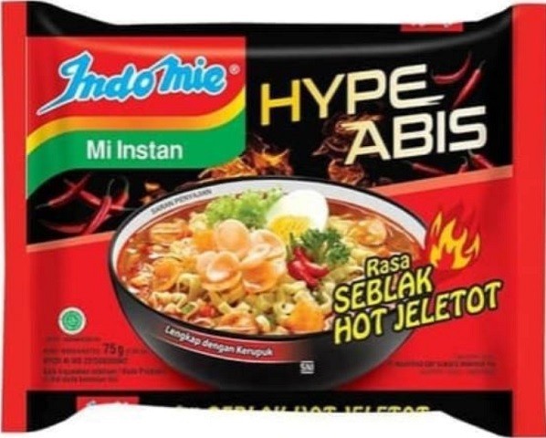 Mi Kuah rasa Seblak Hot Jeletot 75gr