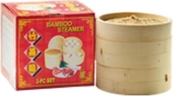 Bamboo Steamer 3 pcs (15 cm) 1set