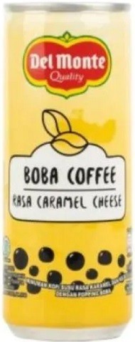 Boba Coffee rasa Caramel Cheese 240ml